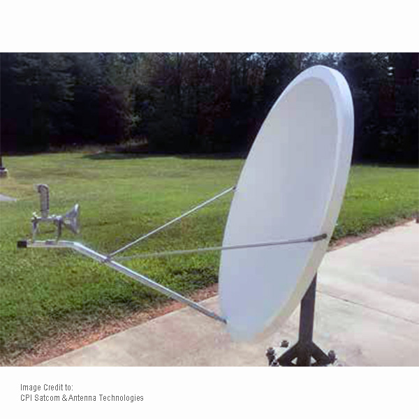 CPI modelis 1132, 1.2 m Ku joslas Rx/Tx antena