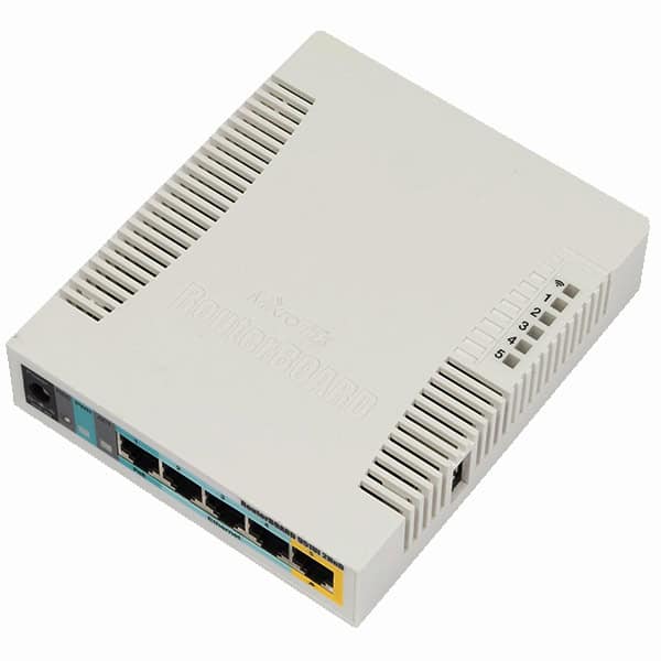Ponto de Acesso Wireless SOHO MikroTik RB951Ui-2HnD com CPU Atheros Nova Geração