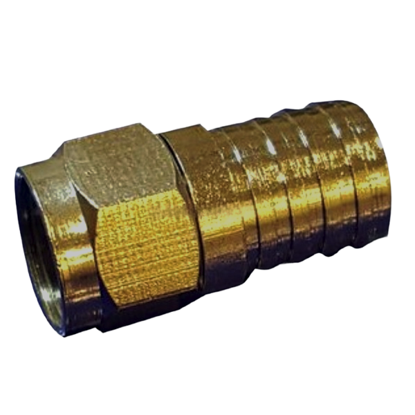 O-ring ile RG6 F tipi düz kıvrım konnektörü