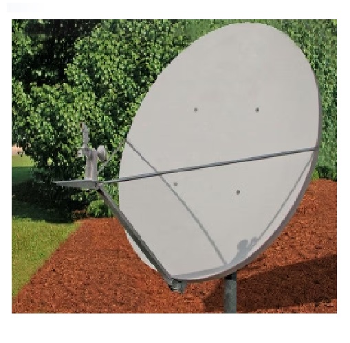 Antena estendida Ku‑Band SFL Rx/Tx classe III de 1,8 m