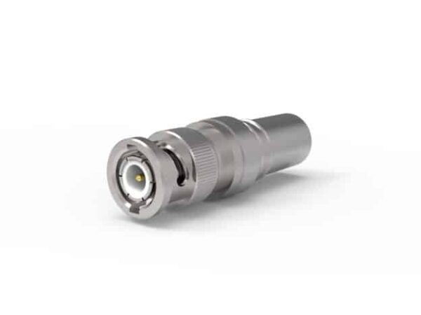 EZ-400-BM-X, conector tipo BNC macho (enchufe), recto, con lengüeta de resorte, crimpado, para cable coaxial LMR 400