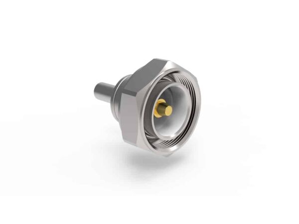 Conector tipo 7/16 DIN, recto, crimpado, con lengüeta de resorte, TC-240-716M, de Times Microwave System