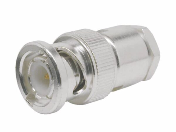 Conector Tipo BNC, reto, com Abraçadeira, Soldado, TC-240-BMC, da Times Microwave System
