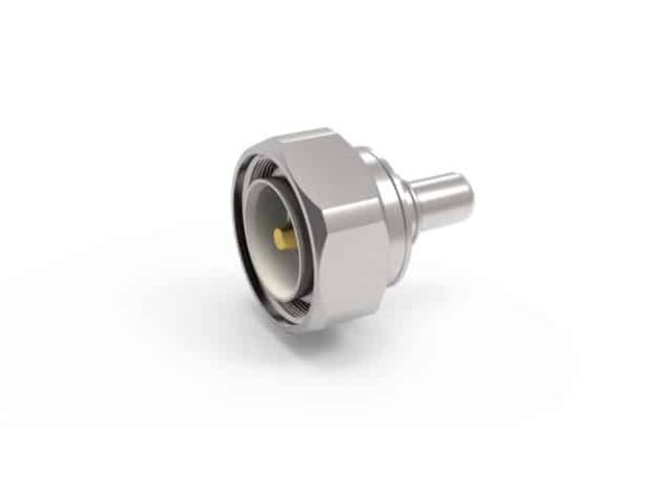 TC-400-716M-X, 7/16 DIN-Macho (Plug), Reto, Soldado, Crimpado, Tipo Conector para Cabo Coaxial LMR 400