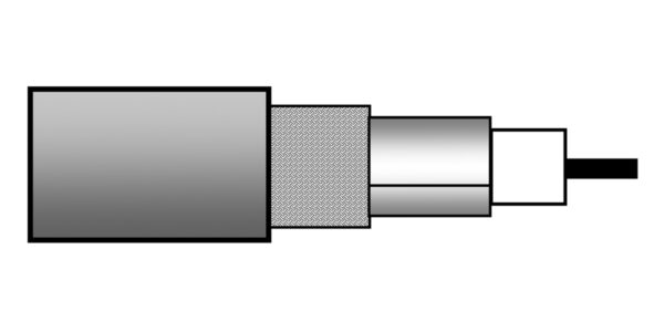 Belden H155A02 50-ohm coaxial cable for wireless RF and VSAT applications