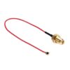 15cm IPX to RP-SMA Female RG178 Cable(Red)