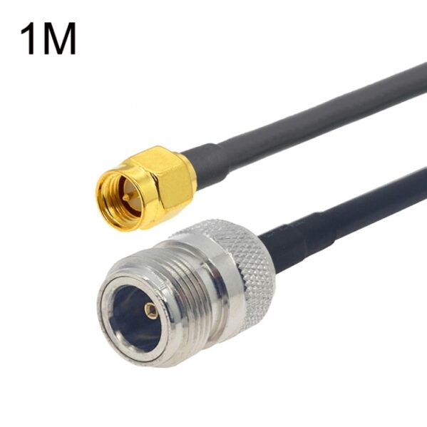 TBD0417497102.jpg SMA Male to N Female RG58 Coaxial Adapter Cable, Cable Length:1m