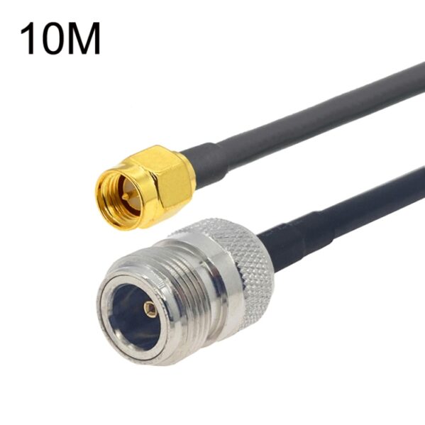 TBD0417497106.jpg SMA Male to N Female RG58 Coaxial Adapter Cable, Cable Length:10m