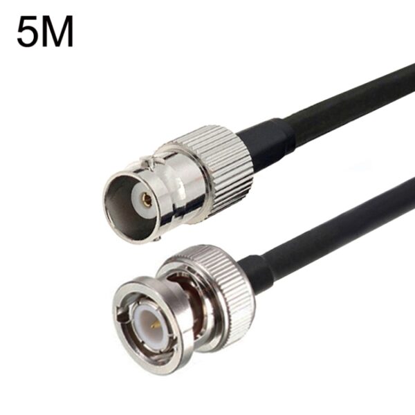 BNC Female To BNC Male RG58 Coaxial Adapter Cable, Cable Length: 5m