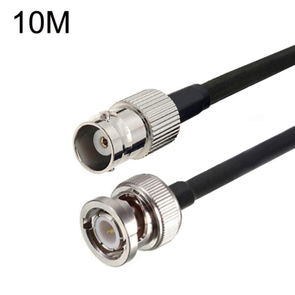 BNC Female To BNC Male RG58 Coaxial Adapter Cable, Cable Length: 10m