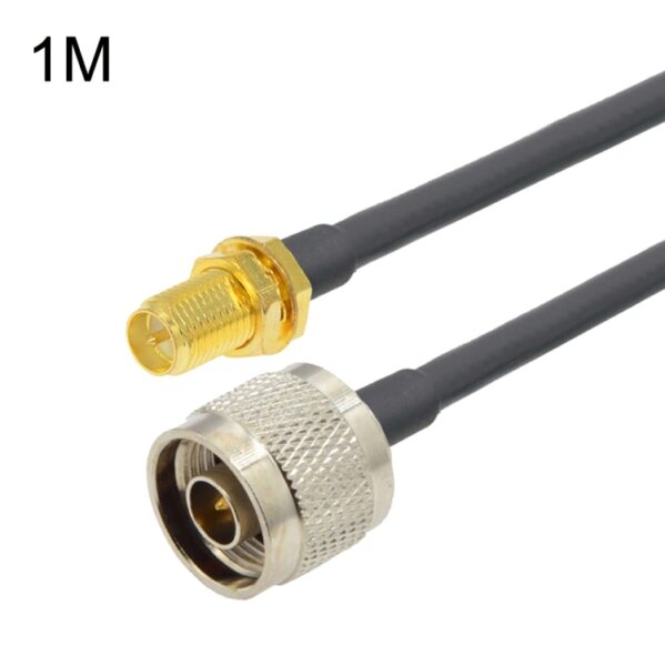 TBD0422746602.jpg RP-SMA Female To N Male RG58 Coaxial Adapter Cable, Cable Length:1m