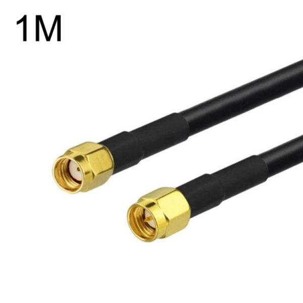 SMA Male To RP-SMA Male RG58 Coaxial Adapter Cable, Cable Length:1m
