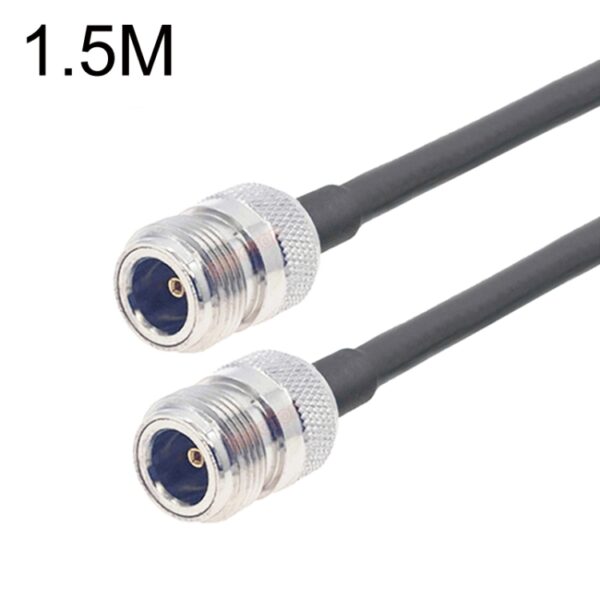 N Female To N Female RG58 Coaxial Adapter Cable, Cable Length:1.5m