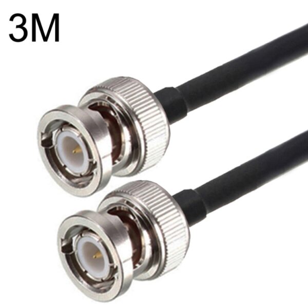 BNC Male To BNC Male RG58 Coaxial Adapter Cable, Cable Length: 3m