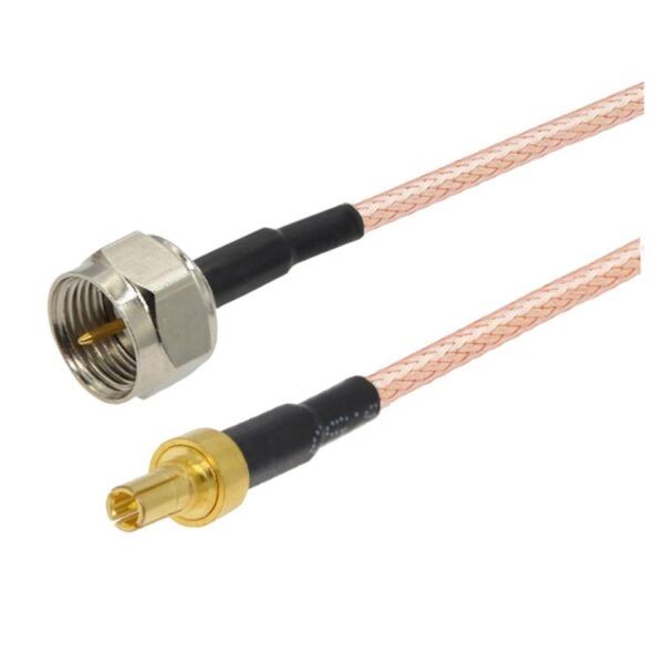 10cm F Male To CRC9 Male Coaxial RF Cable RG316 Jumper Cable