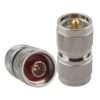 UHF Male To N Male Radio Frequency Coaxial Connector