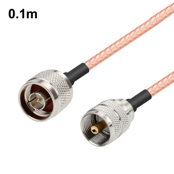 UHF Male To N-Type Male RG316 Extension Cable RF Coaxial Cable, Length: 0.1m