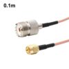 SMA Male To UHF Female S0239 Coaxial Cable RG316 RF Extension Cable, Length: 0.1m