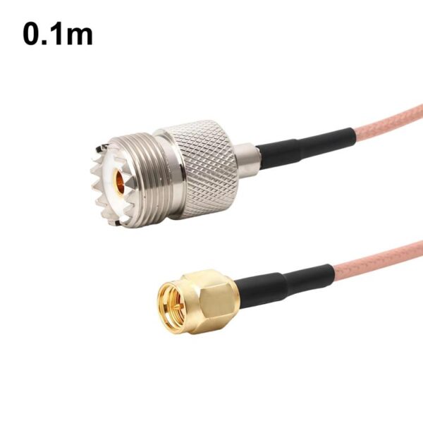 SMA Male To UHF Female S0239 Coaxial Cable RG316 RF Extension Cable, Length: 0.1m