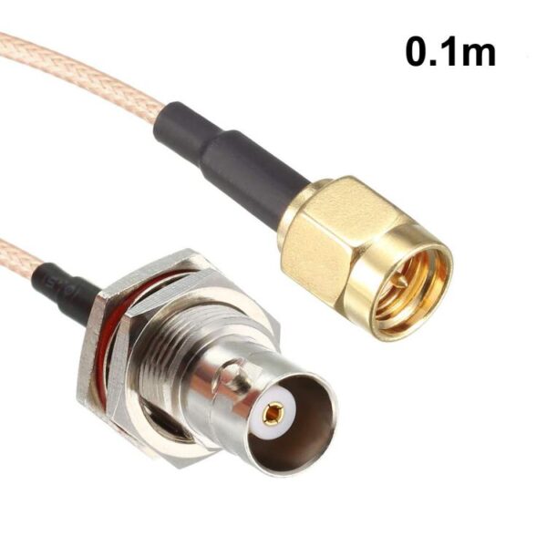SMA Male To BNC Female RF Coaxial Cable RG316 Patch Cable, Length: 0.1m